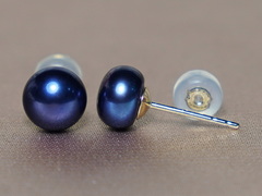 Zlaté napichovacie perlové náušnice BSE14YG Zlaté napichovacie perlové náušnice BSE14YG.2.JPG BSE14YG