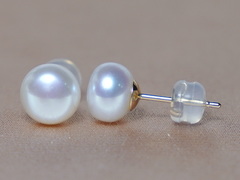 Zlaté napichovacie perlové náušnice WSE14YG Zlaté napichovacie perlové náušnice WSE14YG.1.JPG WSE14YG