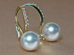 Zlaté náušnice 14K s perlami Južného Pacifiku BC021YE-W Zlaté náušnice 14K s perlami Južného Pacifiku BC021YE-W.1.JPG BC021YE-W