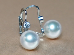 Zlaté náušnice 14K s perlami Južného Pacifiku DS222WE-W Zlaté náušnice 14K s perlami Južného Pacifiku DS222WE-W.1.JPG DS222WE-W