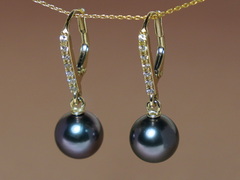 Zlaté náušnice 14K s pravou tahitskou perlou BC024YE-T Zlaté náušnice 14K s pravou tahitskou perlou BC024YE-T.1.JPG BC024YE-T