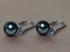 Zlaté náušnice 14K čierne tahitské perly TEwZGC Zlaté náušnice čierne tahitské perly TEwZGC.1.JPG TEwZGC