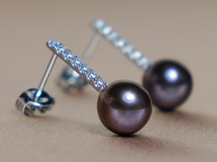 Strieborné náušnice s perlami WW015SE-FB Zlaté náušnice s perlami WW015WE-FB.JPG WW015SE-FB