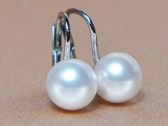 Zlaté náušnice 14K s japonskými akoya perlami AAA DS701WE-A Zlaté náušnice s pravou morskou akoya perlou DS701WE-A-1.JPG DS701WE-A