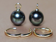 Zlaté náušnice 14K z pravých tahitských perál WW017YE-T Zlaté náušnice s tahitskými perlami WW017YE-T.2.JPG WW017YE-T