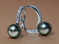 Zlaté náušnice 14K s tahitskými perlami a briliantmi BC021WE-T Zlaté náušnice tahitské perly BC021WE-T.1.JPG BC021WE-T