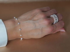 Zlatý náramok 18K s pravými sladkovodnými perlami PB803SP Zlatý náramok 18K s pravými perlami PB803SP.3.JPG PB803SP