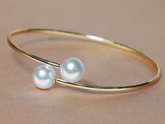 Zlatý náramok 18K s japonskými akoya perlami AAA WW08YB-AA Zlatý perlový náramok WW08YB-AA.1.JPG WW08YB-AA