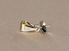 Príveskové šperkové kovanie PP100y Zlatý príveskový komponent na perlu PP100y.1.JPG PP100y