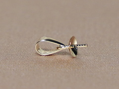 Príveskové šperkové kovanie PP100y Zlatý príveskový komponent na perlu PP100y.2.JPG PP100y