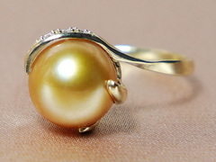 Zlatý prsteň 14K s perlou Južného Pacifiku AAA BC05YR-G Zlatý prsteň s juhomorskou perlou BC05YR-G-2.JPG BC05YR-G