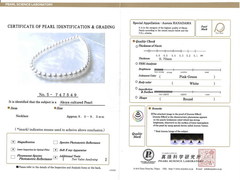 Perlový náhrdelník z japonských akoya perál HANADAMA 9mm HANADAMA 9095 certifikát_akoya hanadama.jpg HANADAMA 9095